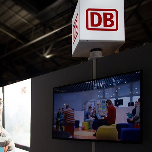 LUMIN6 Deutsche Bahn Cube Aufsatz MediaBar