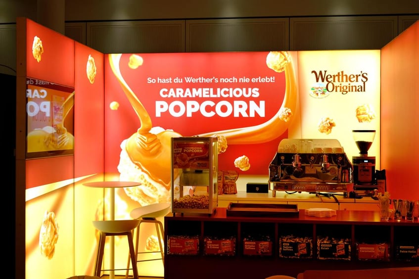 August Storck Werthers LED Messestand LUMIN8