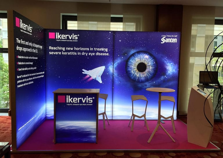 Santen LED Messestand LUMIN8