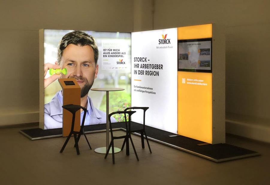 Storck LED Messestand LUMIN8