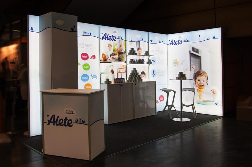 Alete LED Messestand LUMIN8