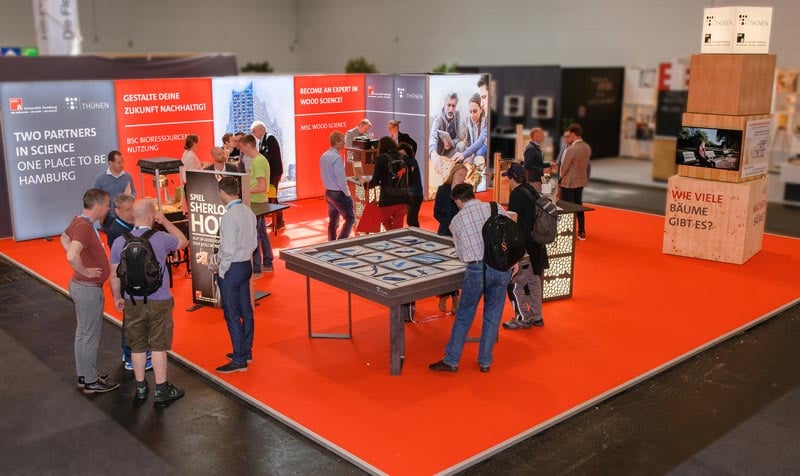 Thüningen Institut LED Messestand LUMIN8