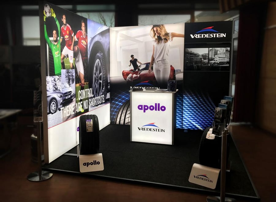 Apollo Vredenstein Messestand bis 12qm