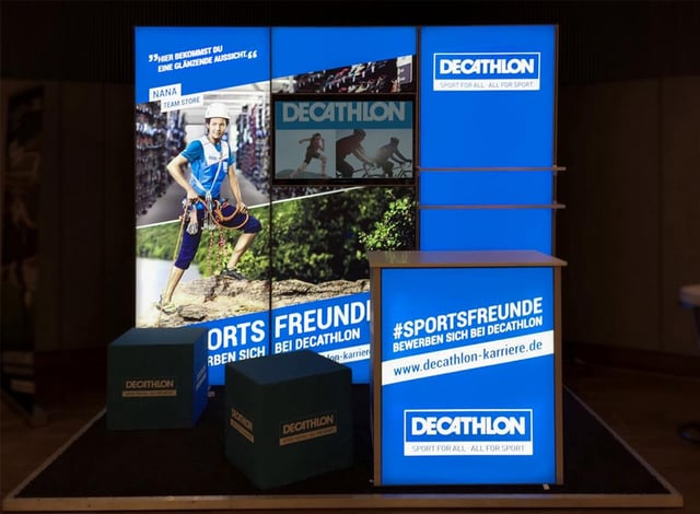Decathlon Messestand bis 12qm