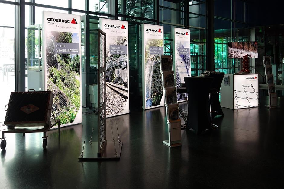 Geobrugg Messestand bis 12qm