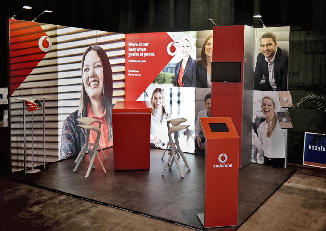 Vodafone Messestand bis 12qm
