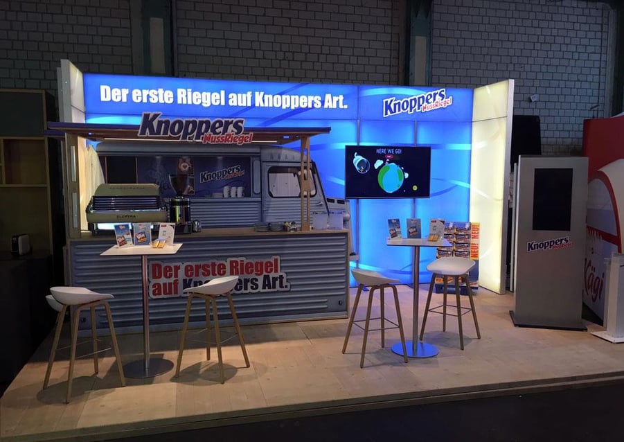 Knoppers Messestand bis 30qm