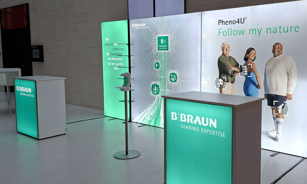 B. Braun @ AE Kongress 2025 in Berlin LA_CONCEPT_GmbH LUMIN_6_Messestand LA_CONCEPT_Köln LUMIN6