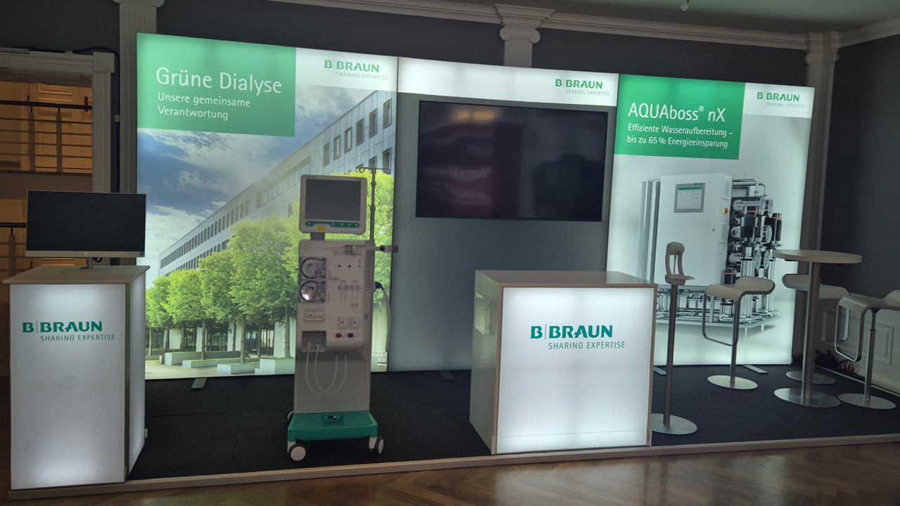 B.Braun @ 33. Erfurter Dialysefachtagung Messestand LUMIN8 LA_CONCEPT_GmbH