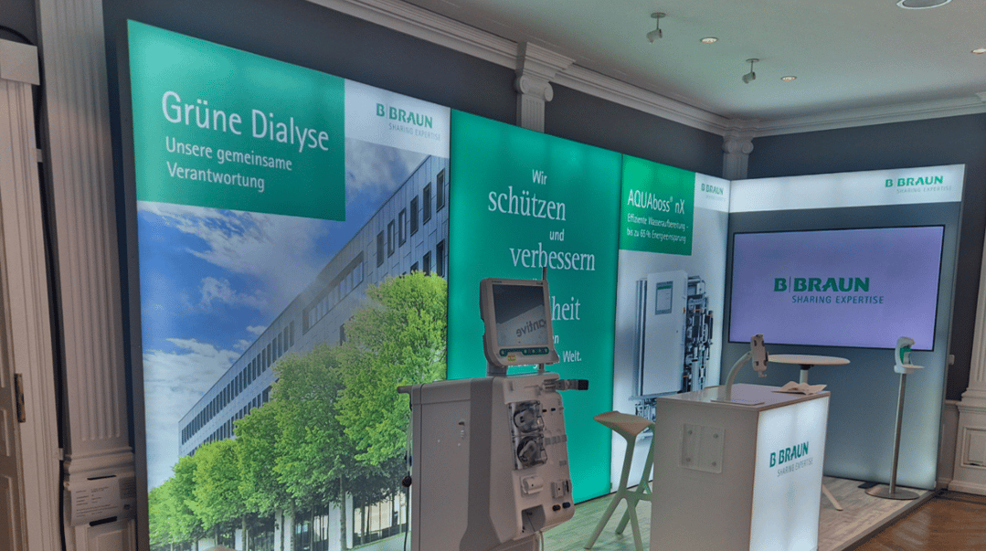 B.Braun @ 34. Erfurter Dialysefachtagung Messestand LUMIN8 LA_CONCEPT_GmbH