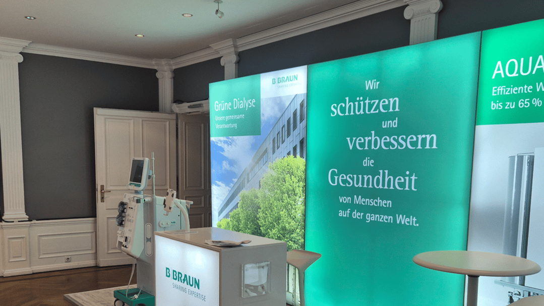 B.Braun @ 34. Erfurter Dialysefachtagung Messestand LUMIN8 LA_CONCEPT_GmbH_Köln
