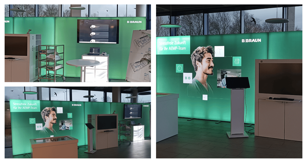 B.Braun @ Fachkonferenz AEMP der Zukunft Messestände LA_CONCEPT_GmbH_Köln LUMIN8 Messestand LA CONCEPT