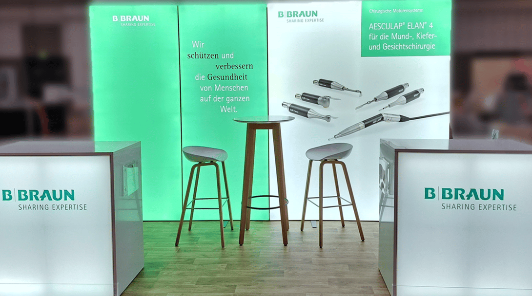 B.Braun mit LUMIN6-Messestand @ DGMKG Kongress 2025 in Berlin LA_CONCEPT_GmbH_Köln LUMIN_6 wirmachenmesse