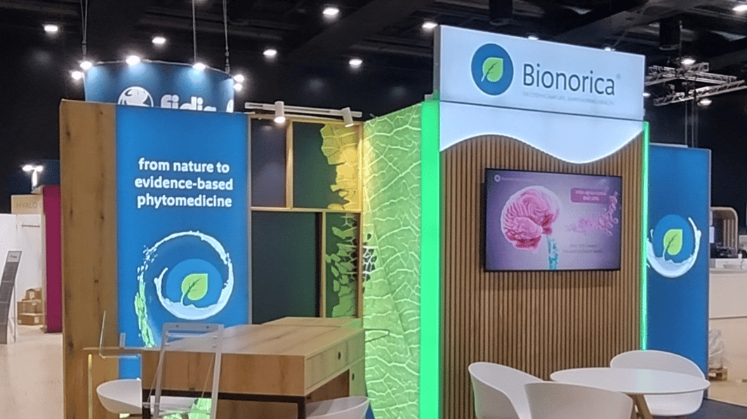 BIONORICA @ ISGE_Kongress_2026_Rom Messestand LA_CONCEPT_GmbH_Köln LUMIN-kreativ Messestände