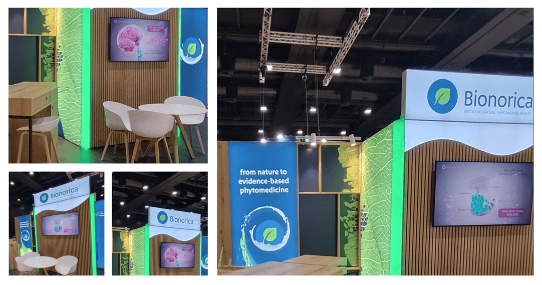 BIONORICA @ ISGE_Kongress_2026_Rom Messestand LA_CONCEPT_GmbH_Köln LUMIN_kreativ