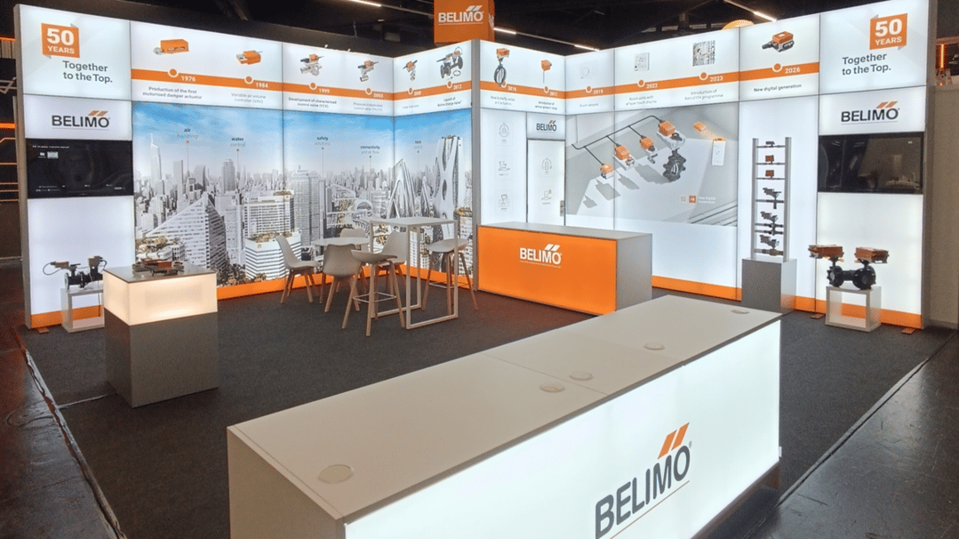 Belimo @ IFH Intherm 2026 LA_CONCEPT_GmbH_Köln LUMIN8 Messestand wirmachenmesse