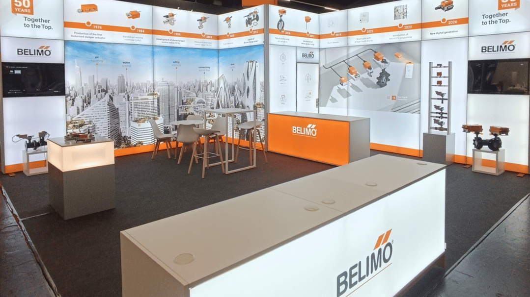 Belimo @ IFH Intherm 2026 LA_CONCEPT_GmbH_Köln Messestand LUMIN8 wirmachenmesse