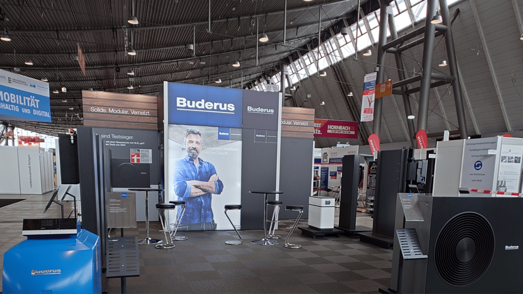 Bosch Thermotechnik - Buderus Deutschland @ Zukunft_Haus_2025 in Stuttgart Messestand LA_CONCEPT_GmbH_Köln Messestände