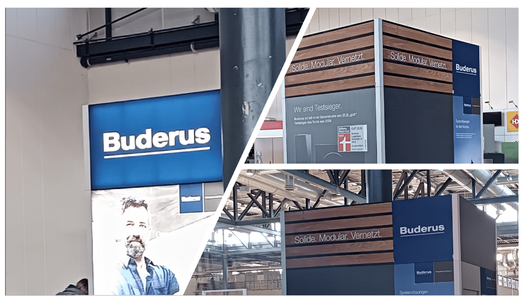 Bosch_Thermotechnik - Buderus @ GETEC_2026 LUMIN8_Messestand LA_CONCEPT_GmbH