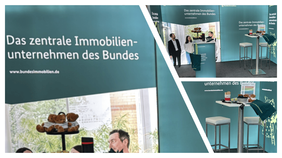 Bundesanstalt für Immobilienaufgaben (BImA) @ HOHO 2025 München mit LUMIN6_Messestand LA_CONCEPT