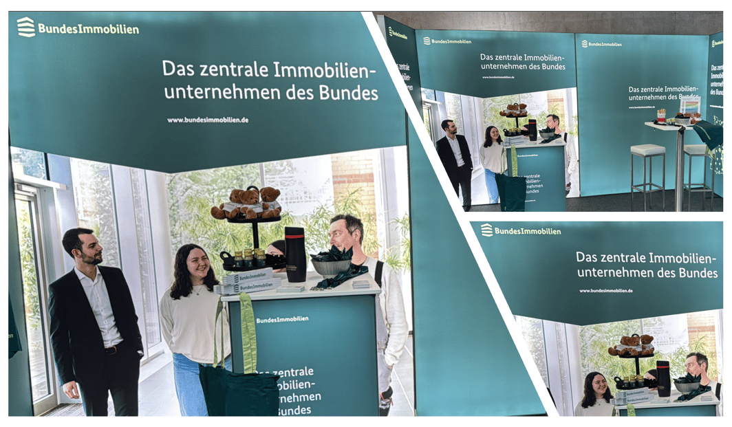 Bundesanstalt für Immobilienaufgaben (BImA) @ HOKO 2025 in München mit LUMIN6 Messestand LA_CONCEPT_GmbH