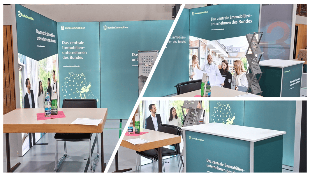 Bundesanstalt für Immobilienaufgaben (BImA) @ parentum Würzburg 2025 mit LUMIN6_Messestand LA_CONCEPT_GmbH_Köln