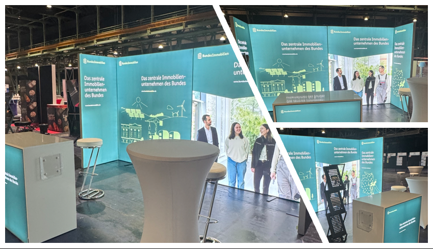 Bundesanstalt_für_Immobilienaufgaben (BImA) @ Karrieretag_München_2025 mit LUMIN6_Messestand LA_CONCEPT_GmbH-Köln