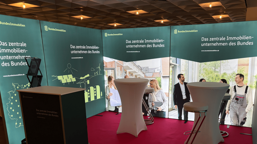 Bundesanstalt_für_Immobilienaufgaben (BImA) mit LUMIN6 Messestand @ Karrieretag Frankfurt 2026 LA_CONCEPT_GmbH-Köln