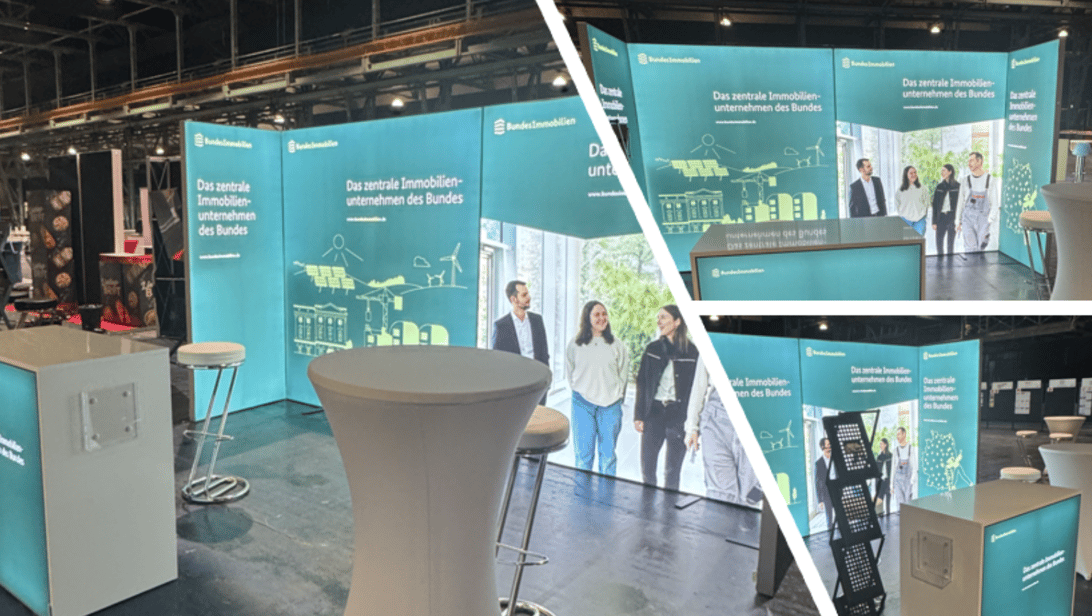 Bundesanstalt_für_Immobilienaufgaben (BImA) mit LUMIN6 Messestand @ Karrieretag-München-2025 LA_CONCEPT_GmbH-Köln