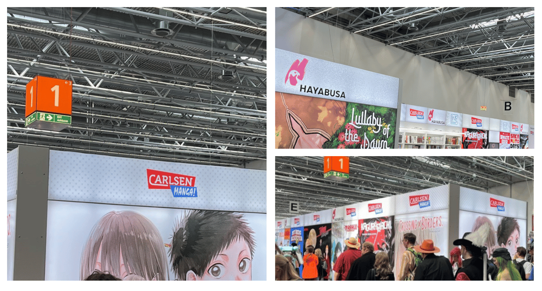 Carlsen @ DOKOMI 2025 Messestand LA_CONCEPT_GmbH