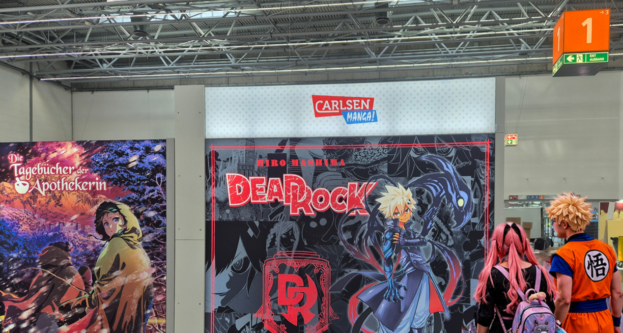 Carlsen Manga @ DOKOMI_2026_Düsseldorf Messestand LA_CONCEPT_GmbH_Köln LUMIN8-Miet-Messestand