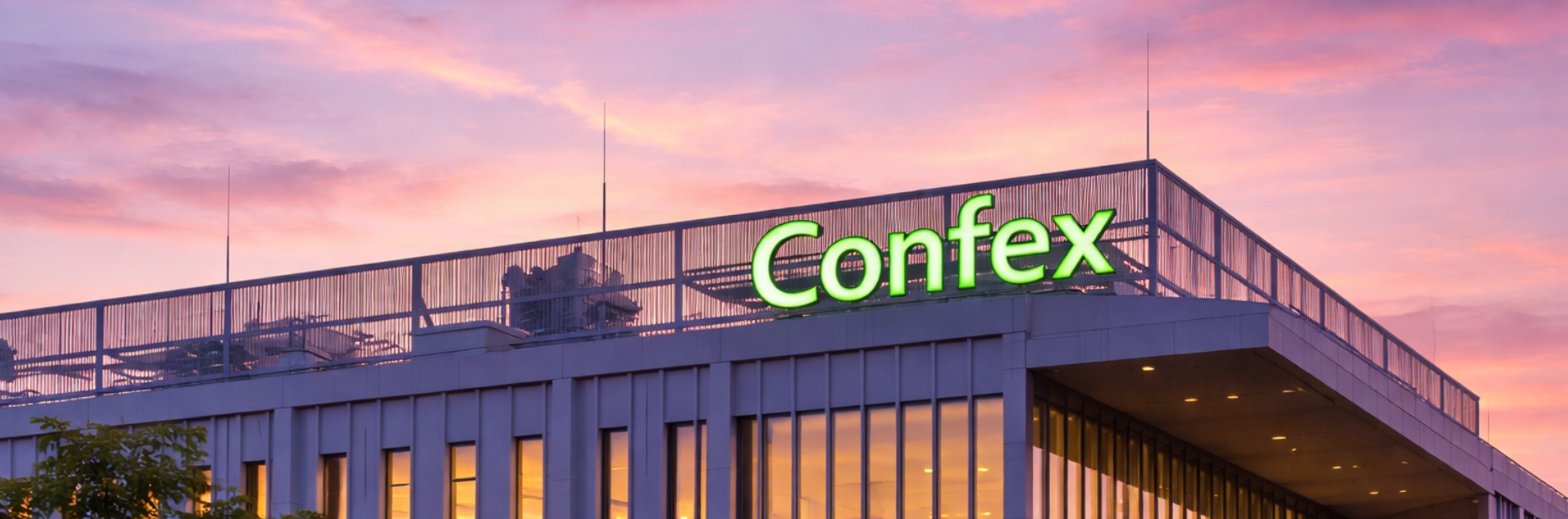 Confex Köln an einem Frühlingsabend