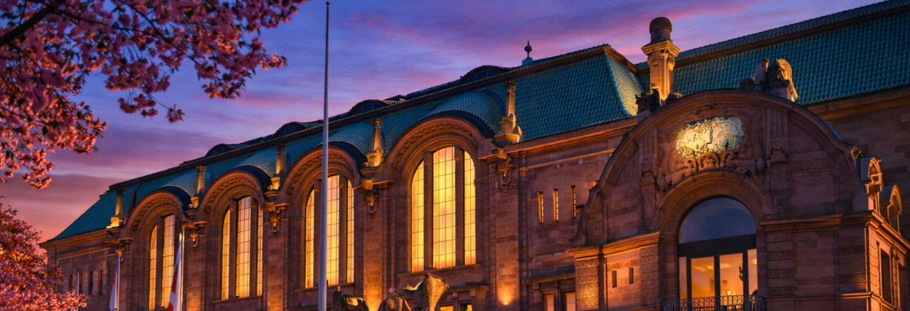 Congress Center Rosengarten in Mannheim an einem Frühlingstag