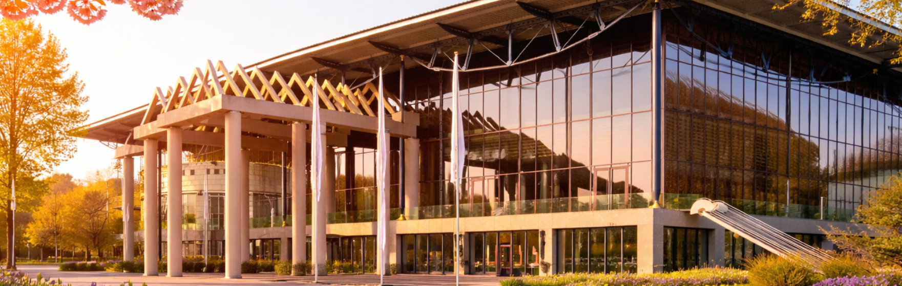 Congress Centrum Bremen (CCB) an einem Frühlingstag