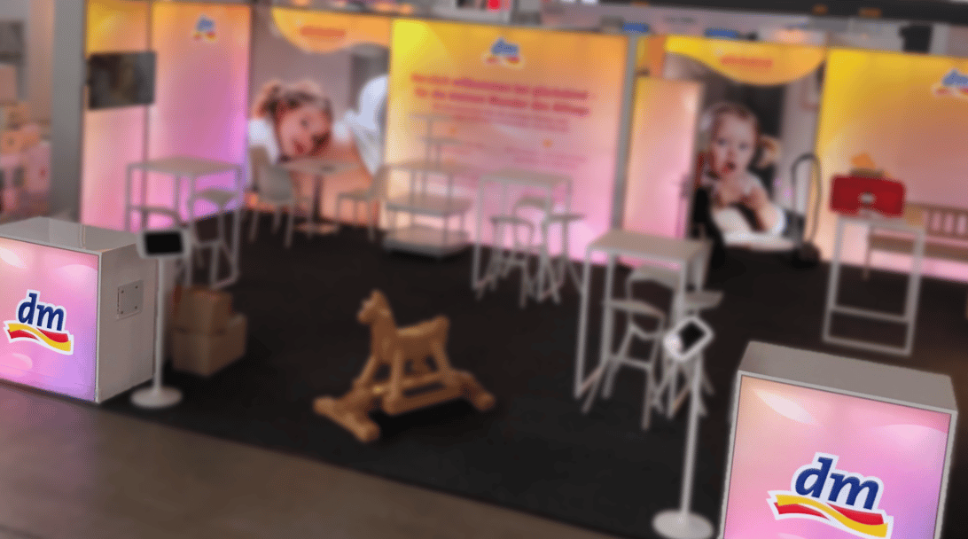 DM Drogerie Markt @ Babini München 2025 LA_CONCEPT LUMIN8-Messestand LA-CONCEPT-GmbH