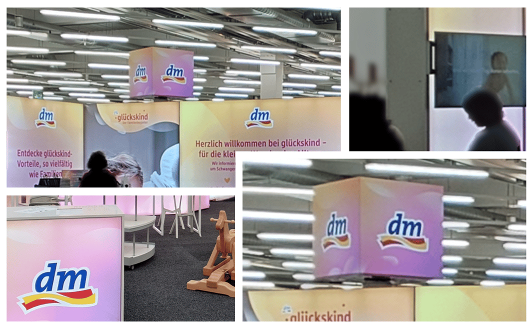 DM Drogerie Markt @ Babini_München_2025 LA_CONCEPT LUMIN8_Messestand LA_CONCEPT_GmbH_Köln