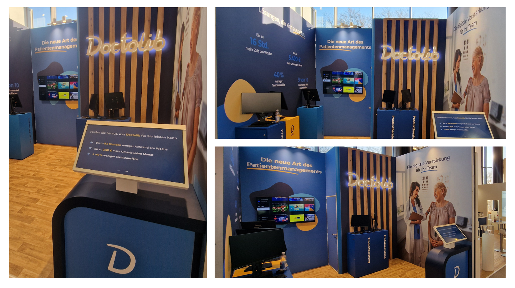 Doctolib @ AAD_2026 Messestand by LA_CONCEPT_GmbH LUMIN_kreativ