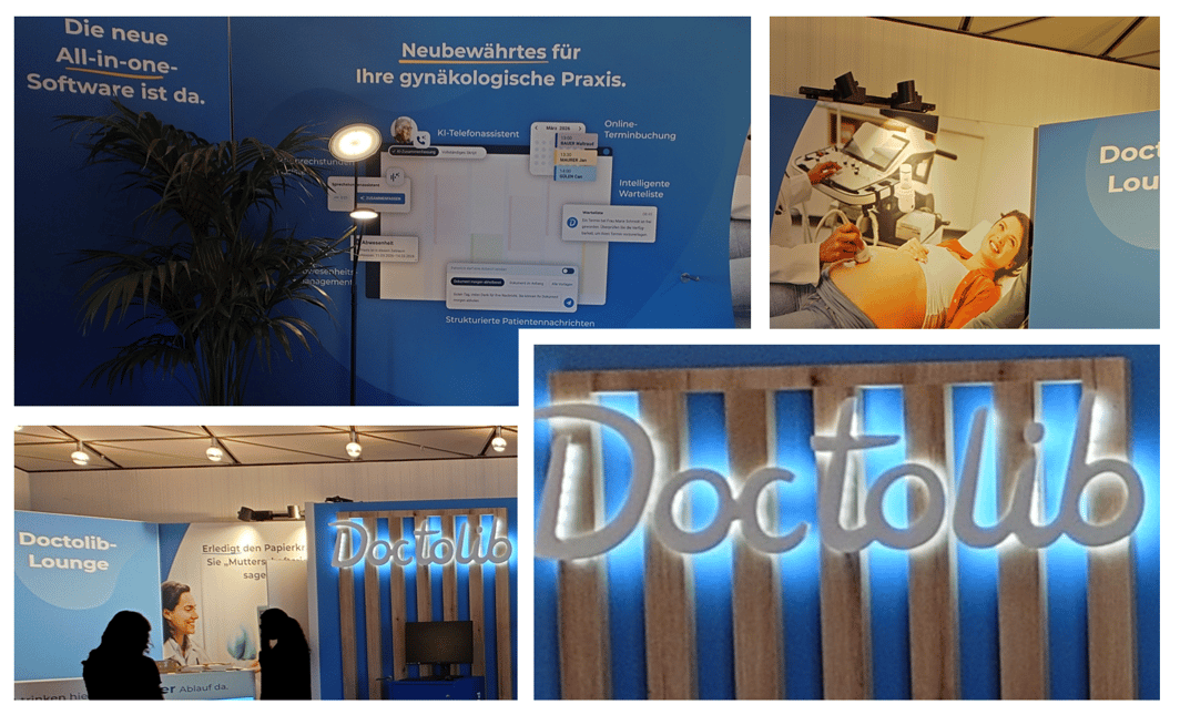 Doctolib @ FOKO 2026 Messestand LA_CONCEPT_GmbH_Köln LUMIN_Kreativ_Messestände