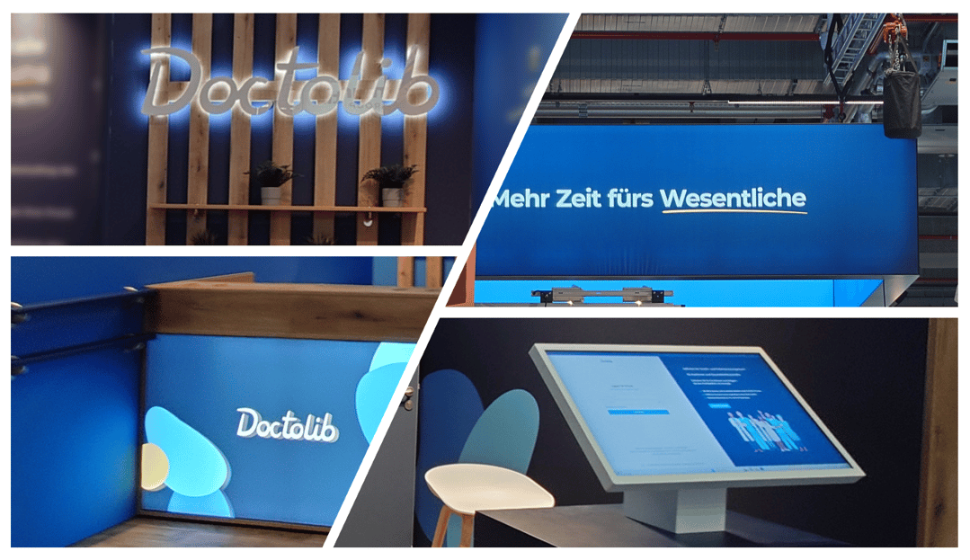 Doctolib @ Fachdental Frankfurt am Main 2024 Messestand LUMIN_Kreativ LA_CONCEPT_GmbH_Köln
