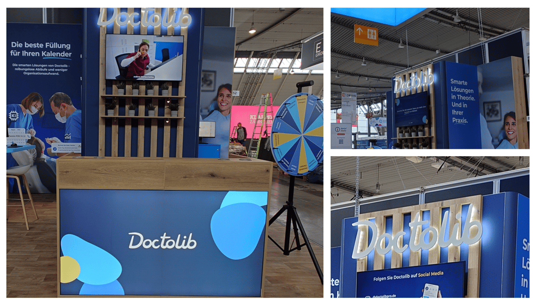 Doctolib @ Fachdental Stuttgart 2025 LUMIN_Kreativ LA_CONCEPT  LA_CONCEPT_GmbH_Köln LUMINkreativ