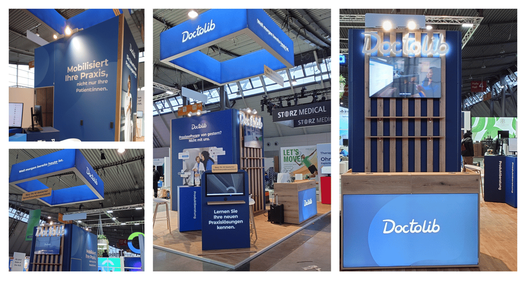 Doctolib @ Medizin 2026 Messestand LA_CONCEPT_GmbH_Köln LUMIN_kreativ