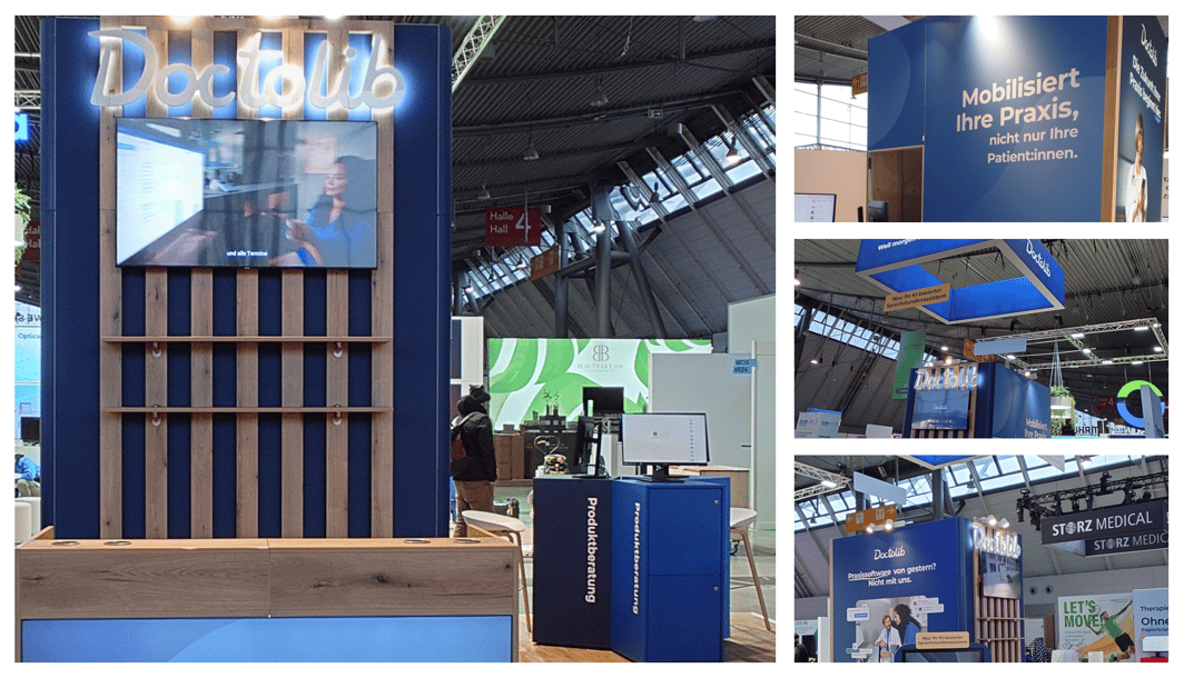 Doctolib @ Medizin_2026 Messestand by LA_CONCEPT_GmbH_Köln LUMIN_kreativ
