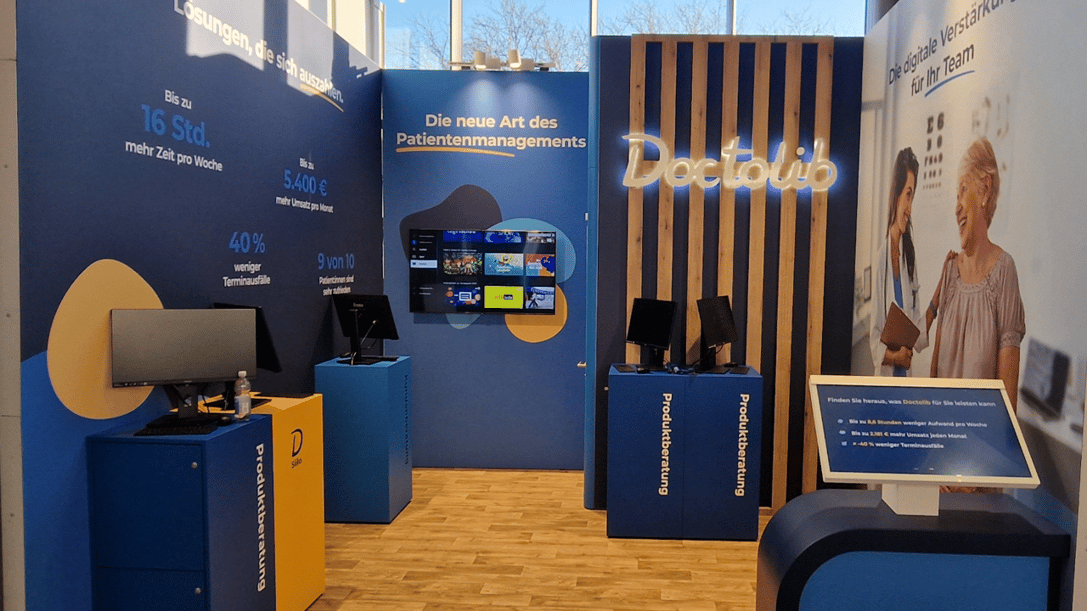 Doctolib GmbH @ AAD_2026 Messestand LA_CONCEPT_GmbH_Köln LUMIN_kreativ