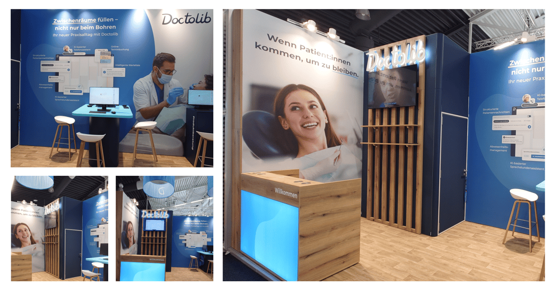 Doctolib GmbH @ Fachdental Leipzig 2026 Messestand LUMIN_kreativ LA_CONCEPT_GmbH