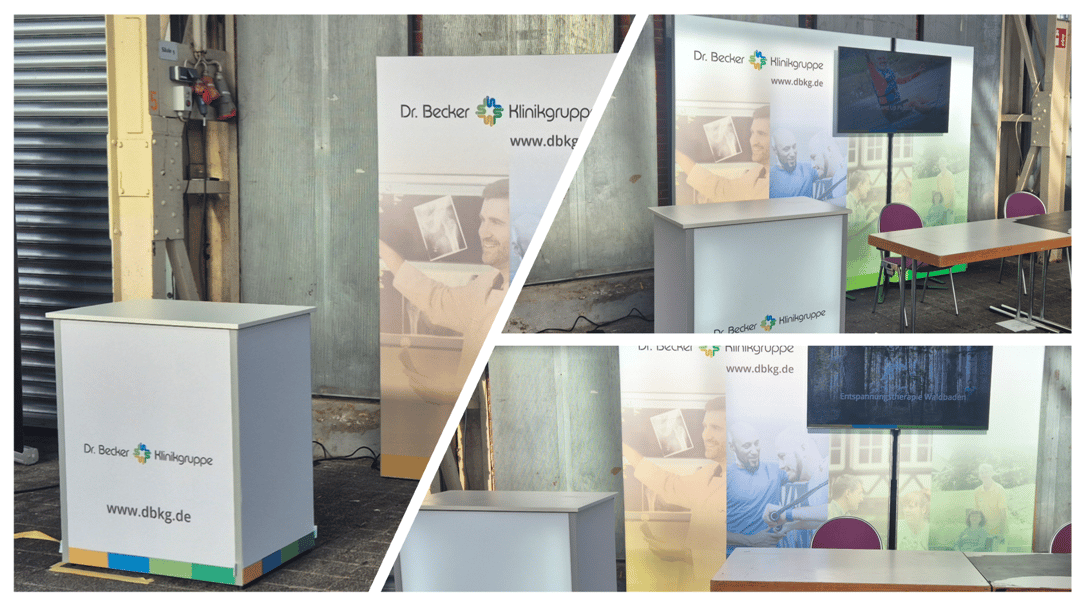 Dr. Becker Klinikgruppe mit LUMIN6_Messestand @ 56. Jahreskongress der Deutschen Gesellschaft für Wehrmedizin LA-CONCEPT wirmachenmesse