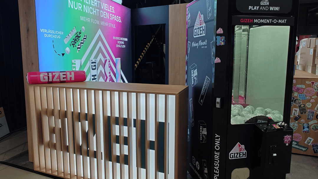 GIZEH @ Cannatrade 2026 Miet-Messestand LA_CONCEPT_GmbH Messestände_mieten