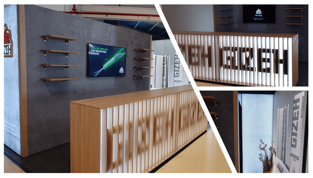 GIZEH @ Spannabis 2026 Messestand LA_CONCEPT_GmbH