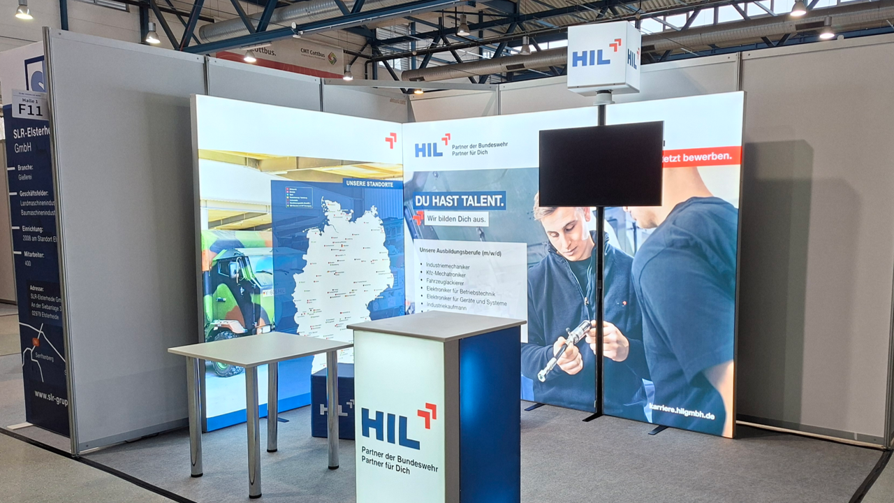 HIL Heeresinstandsetzungslogistik GmbH mit LUMIN6 Messestand @ IMPULS 2026 LA-CONCEPT wirmachenmesse LA-CONCEPT-GmbH-Köln
