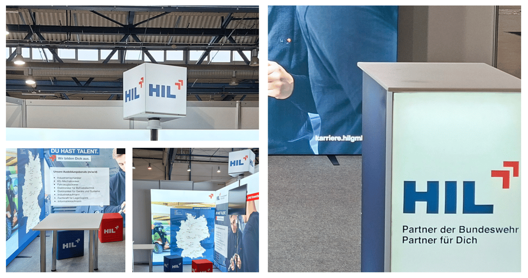 HIL Heeresinstandsetzungslogistik GmbH mit LUMIN6 Messestand @ IMPULS 2026 in Cottbus LA-CONCEPT wirmachenmesse LA-CONCEPT-GmbH-Köln