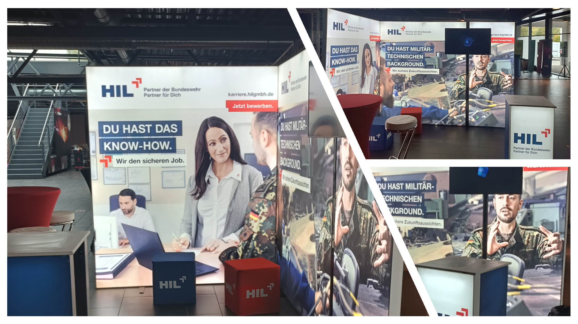 HIL Heeresinstandsetzungslogistik GmbH mit LUMIN6 Messestand @ Karrieretag Bonn 2025 LA-CONCEPT wirmachenmesse LA-CONCEPT-GmbH-Köln